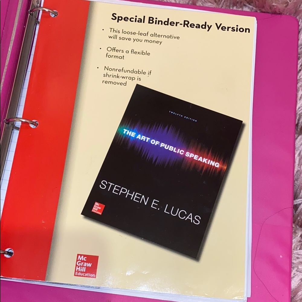 Binder Paperback- The Art Of Public Spea…
